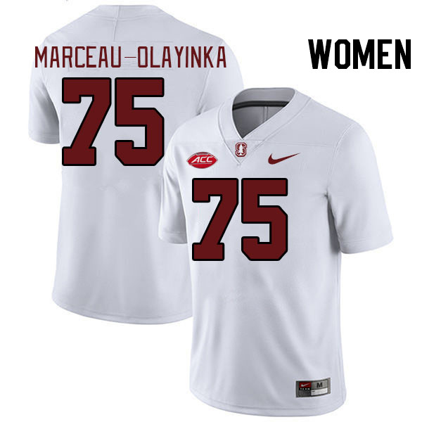 Women #75 Braden Marceau-Olayinka Stanford Cardinal 2024 ACC Conference College Football Jerseys Sti